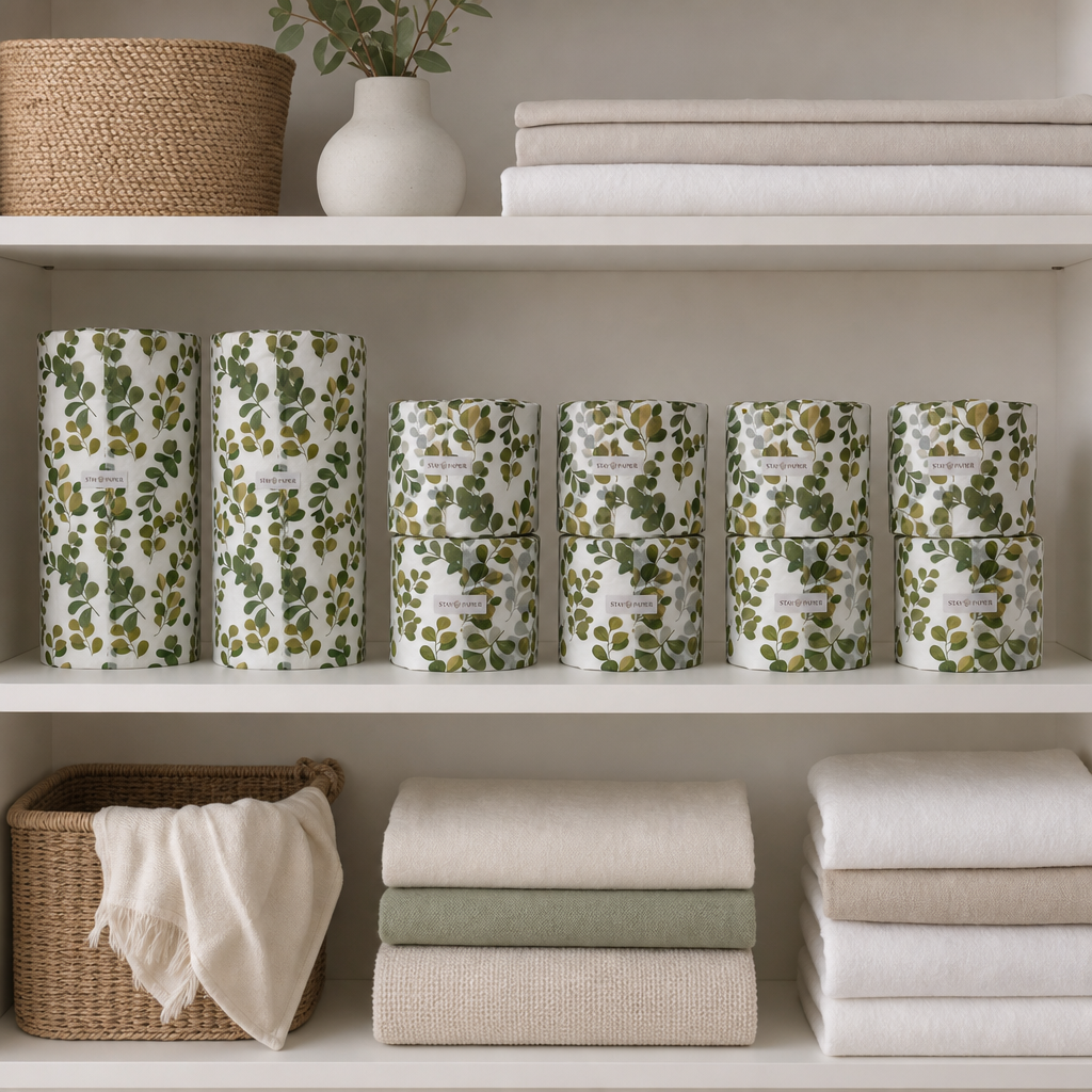 Botanical Sanctuary Signature Bundle | 2 Rolls Paper Towel + 8 Rolls Bath Tissue