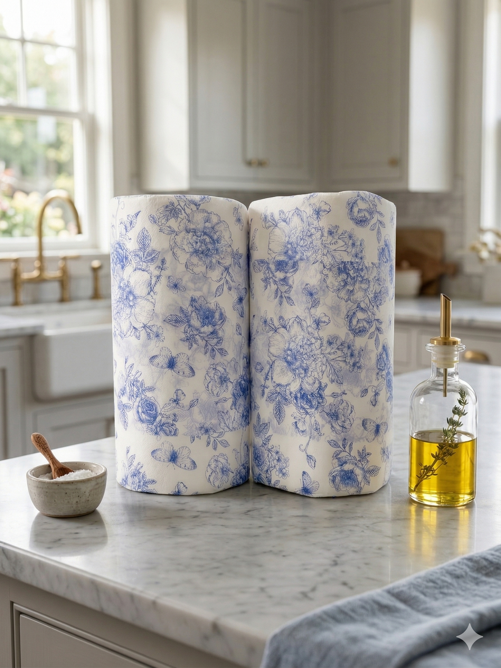 Stay Papier™ Wrapped Paper Towel Roll -  Floral Toile - Multi Pack